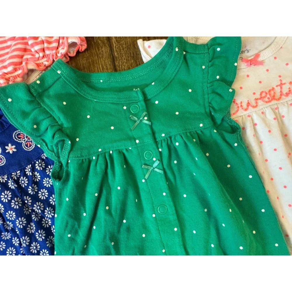 Carters Baby Girl Clothes Lot 3 Months Rompers Outfits Summer Shorts Sweetie‎
